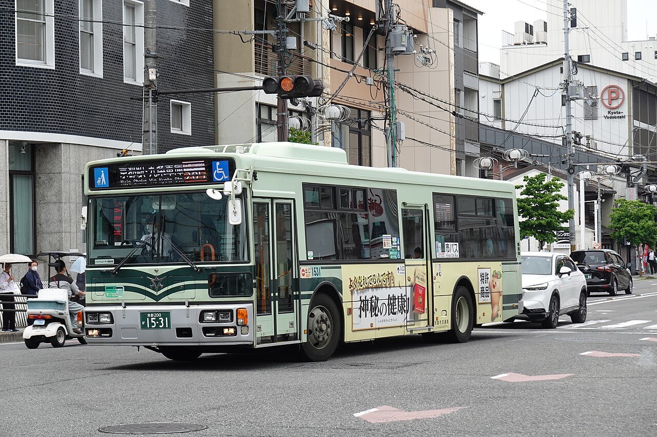 Public transport bus in Kyoto 2024