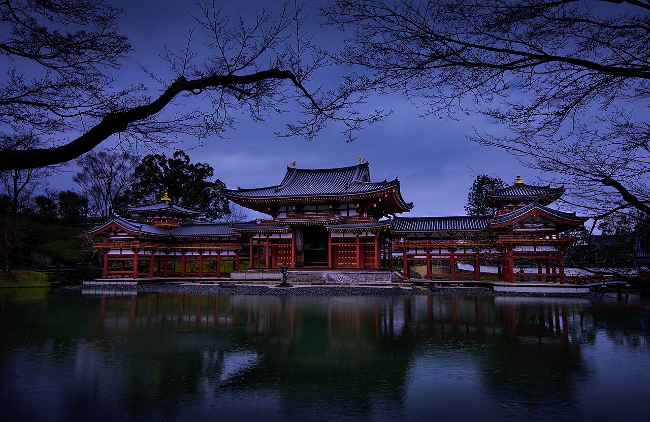 The Phoenix Hall at Byōdō-in, in Uji