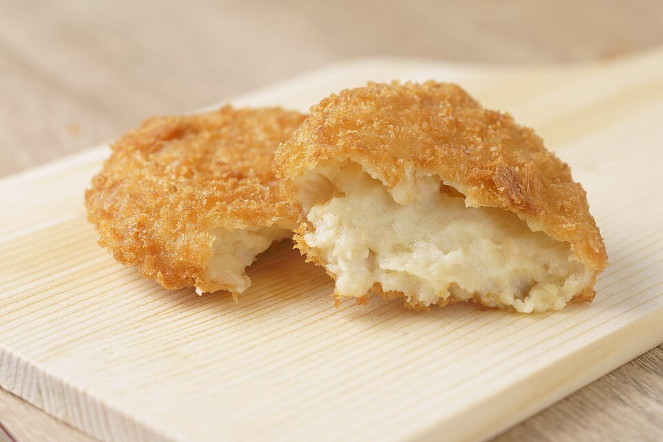 Yuba — the skin lifted off simmering soy milk, eaten fresh or dried.