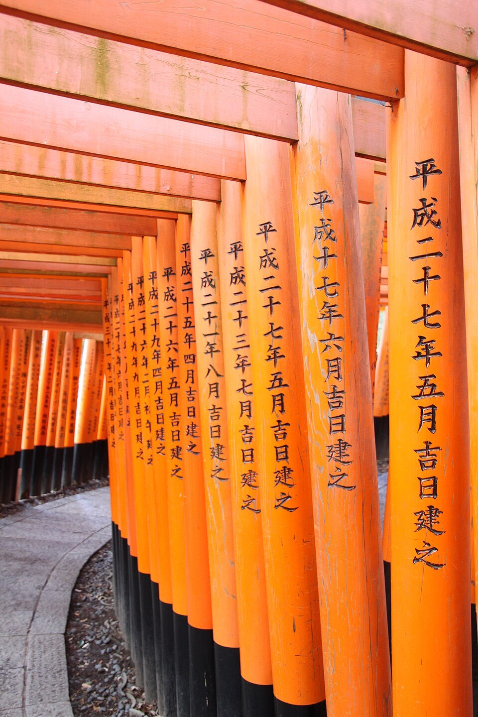 Fushimi Inari Taisha Senbon torii virage
