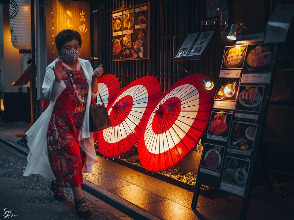 Pontocho Alley at night, Kyoto